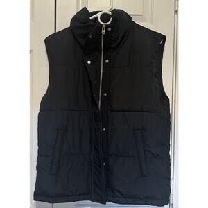 Abercrombie & Fitch Vest Black Men Size Small Down Filled Puffer